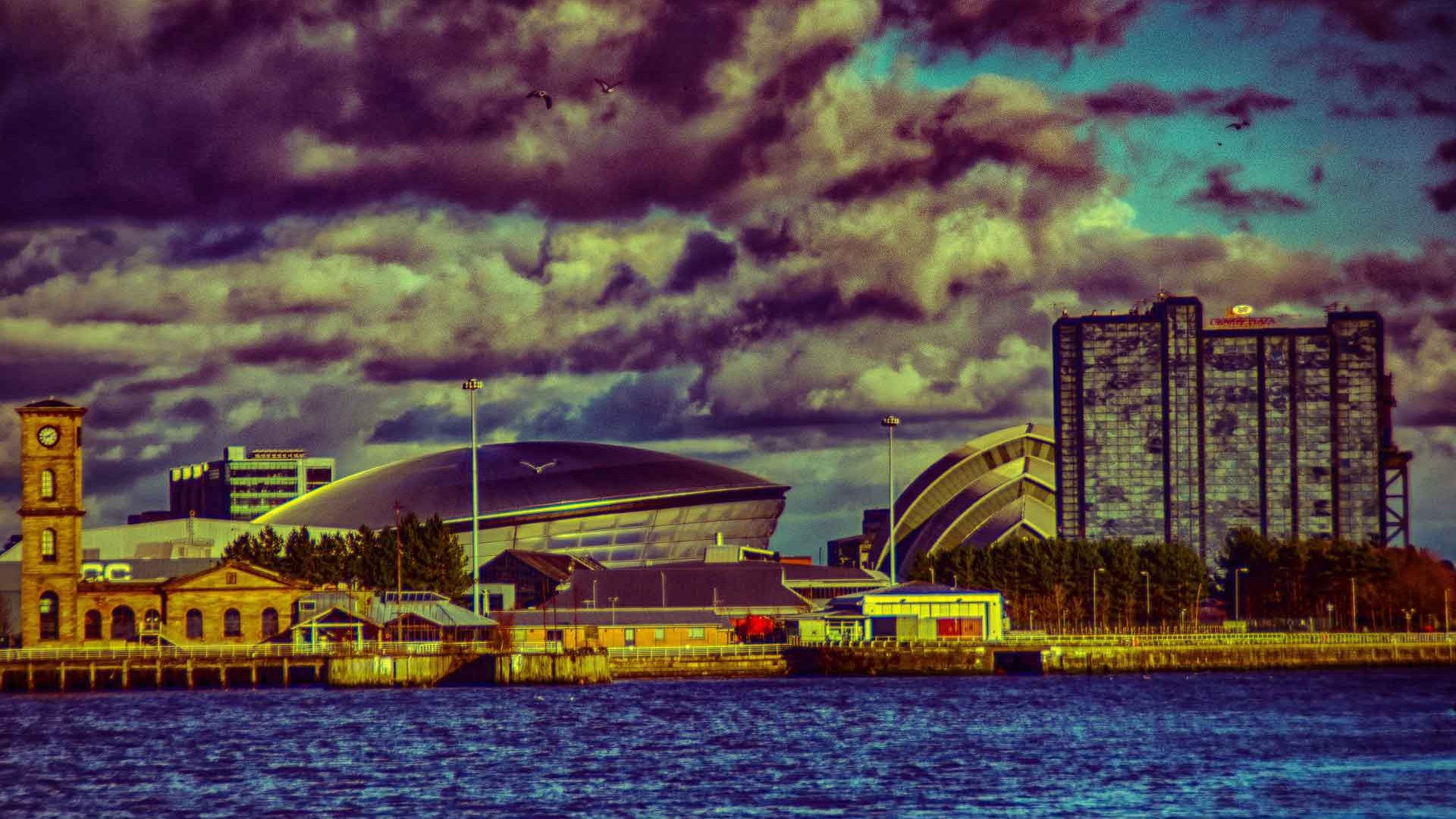 Glasgow- The Hydro Glasgow- The Hydro from the River Clyde
